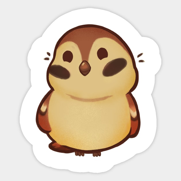 Sparrow Sticker by tigrecotone